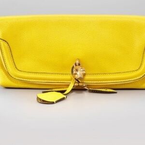 Alexander McQueen Vibrant Yellow Clutch